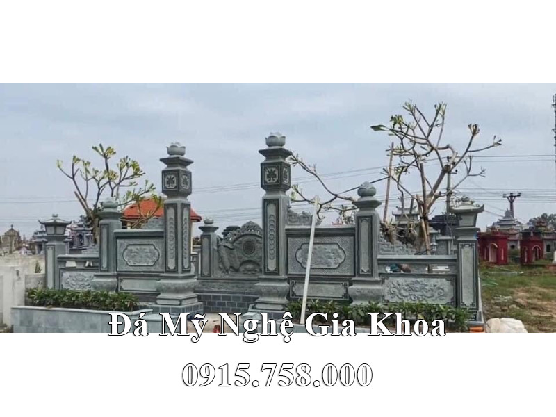 Lan can da xanh reu cho Lang Mo dep Lan can da xanh reu cho Lang Mo dep
