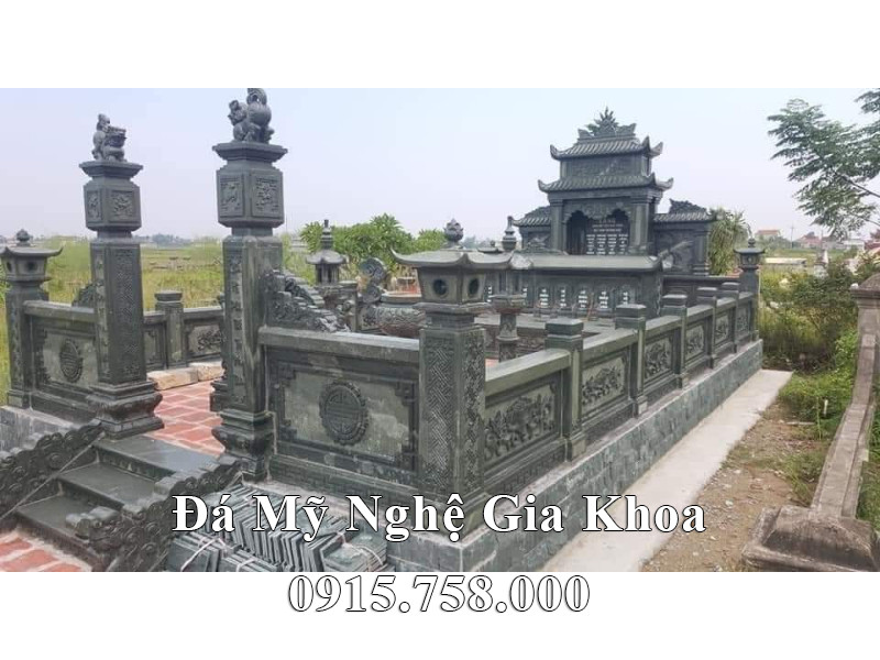 Lan can da xanh reu dep Lan can da xanh reu dep